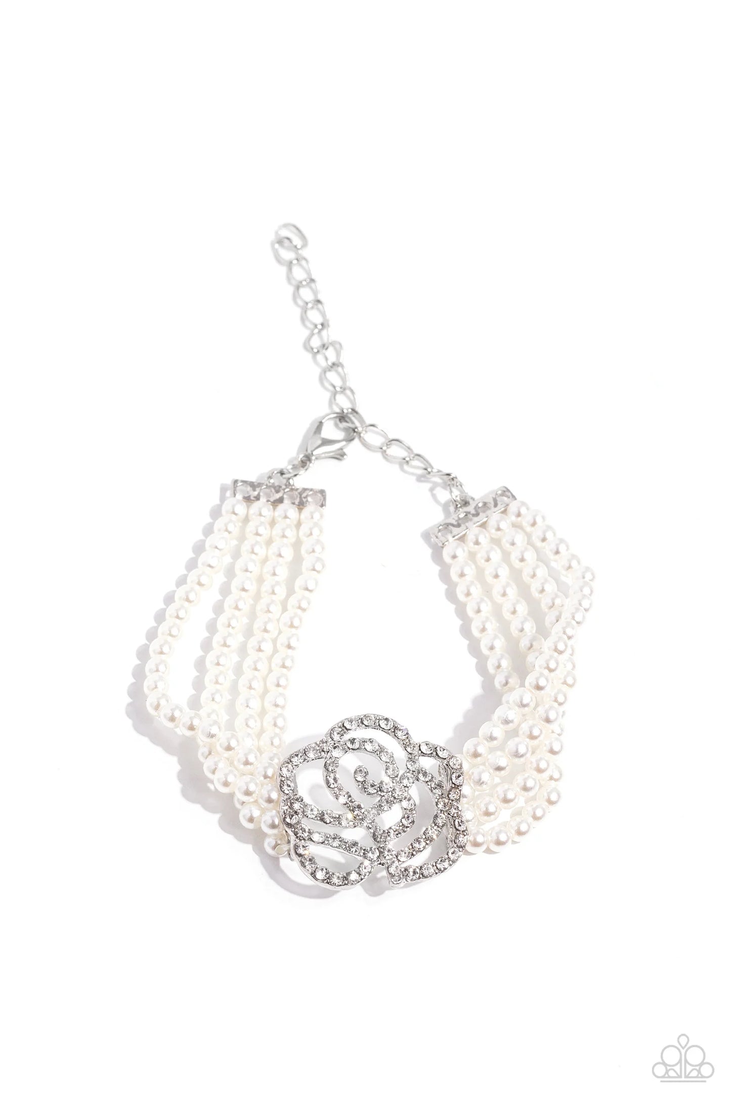 Regal Rose White Bracelet
