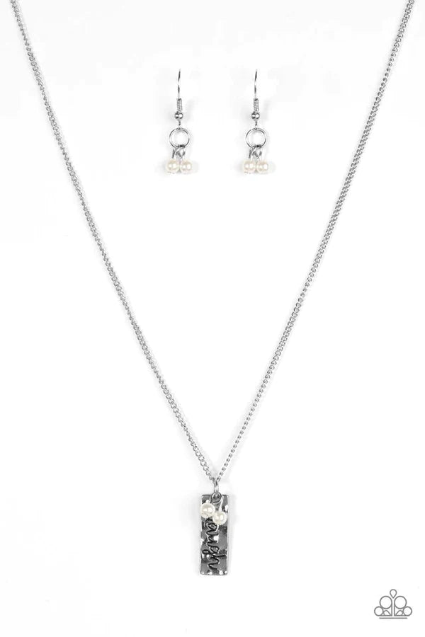 Laugh Often White Necklace