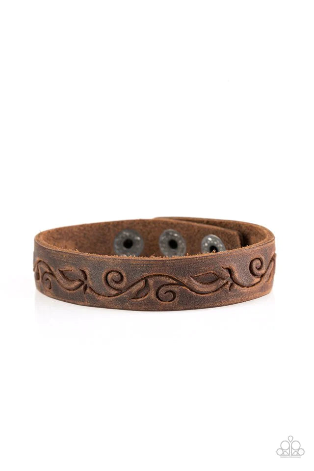 Fearless Forager Brown Paparazzi Urban Bracelet