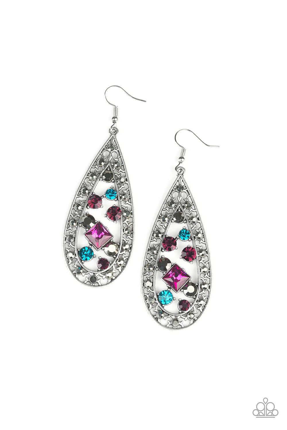 Drop-Dead Dazzle Multi Paparazzi Earrings