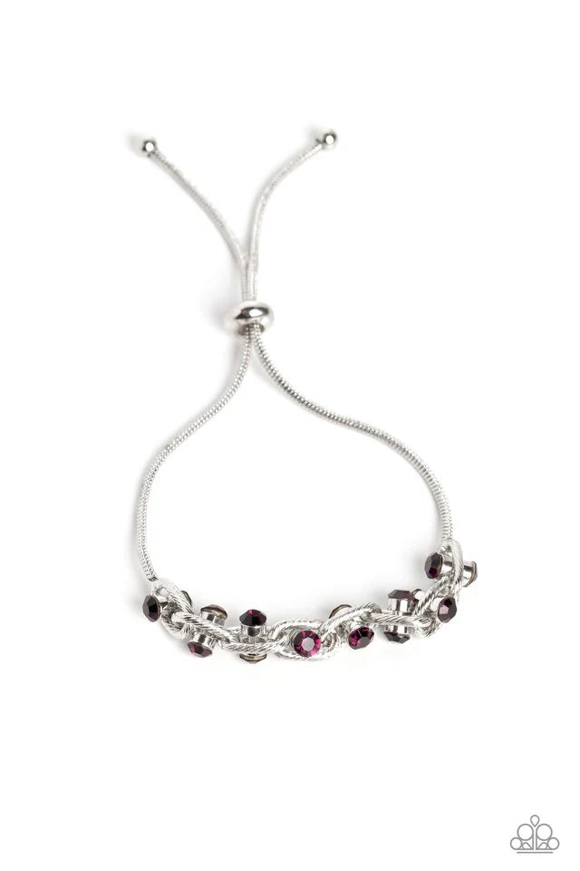 Intertwined Illusion Purple Bracelet