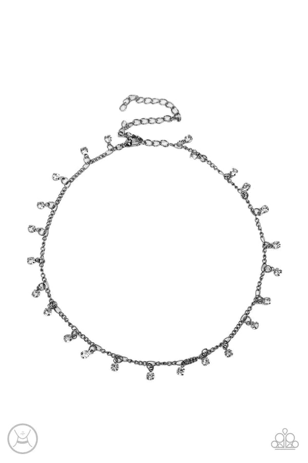 Bringing SPARKLE Back Black Paparazzi Choker Necklace