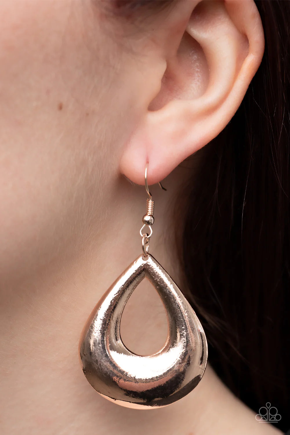 Laid-Back Leisure Rose Gold Earrings