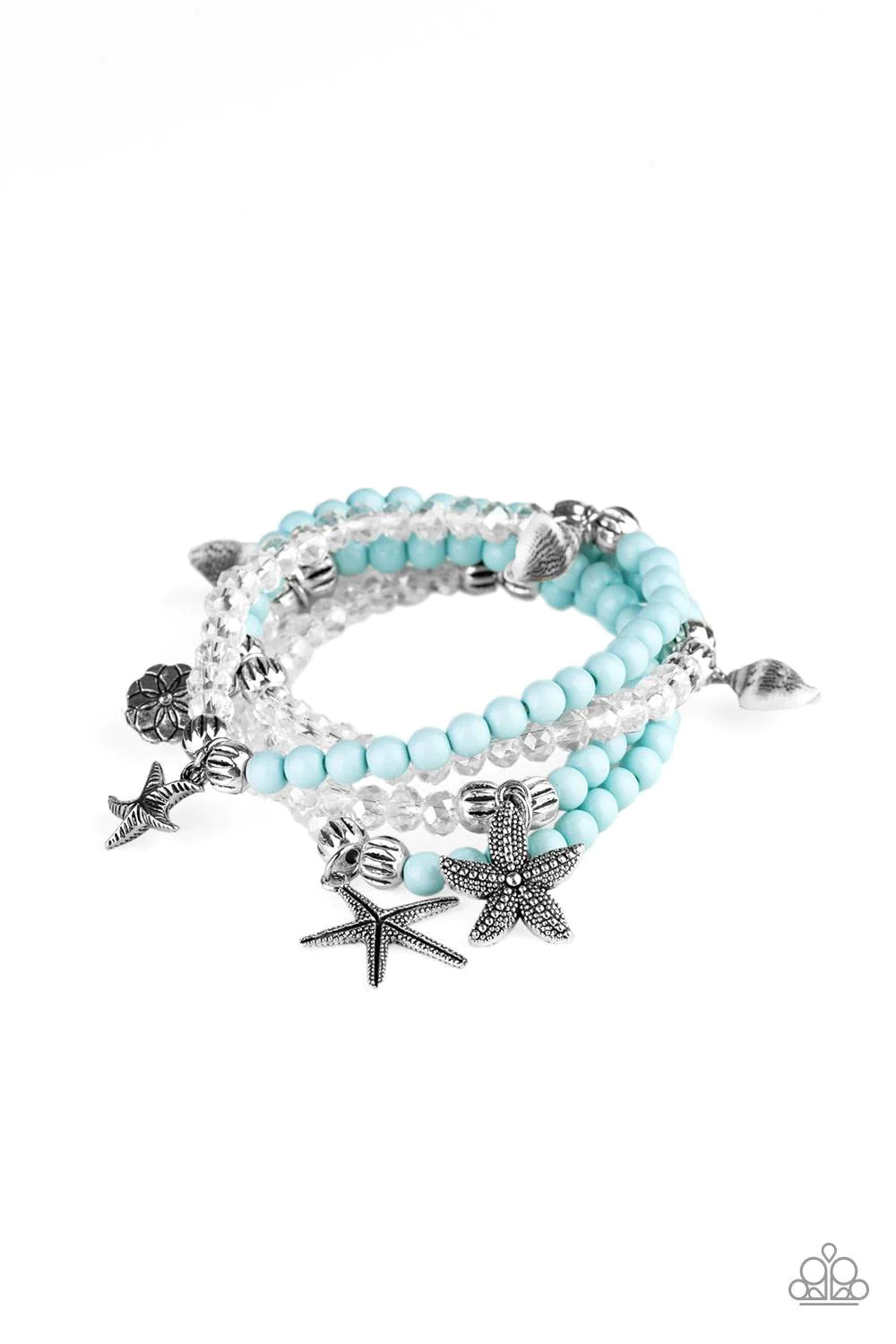 Ocean Breeze Blue Paparazzi Black Diamond Exclusive Bracelet