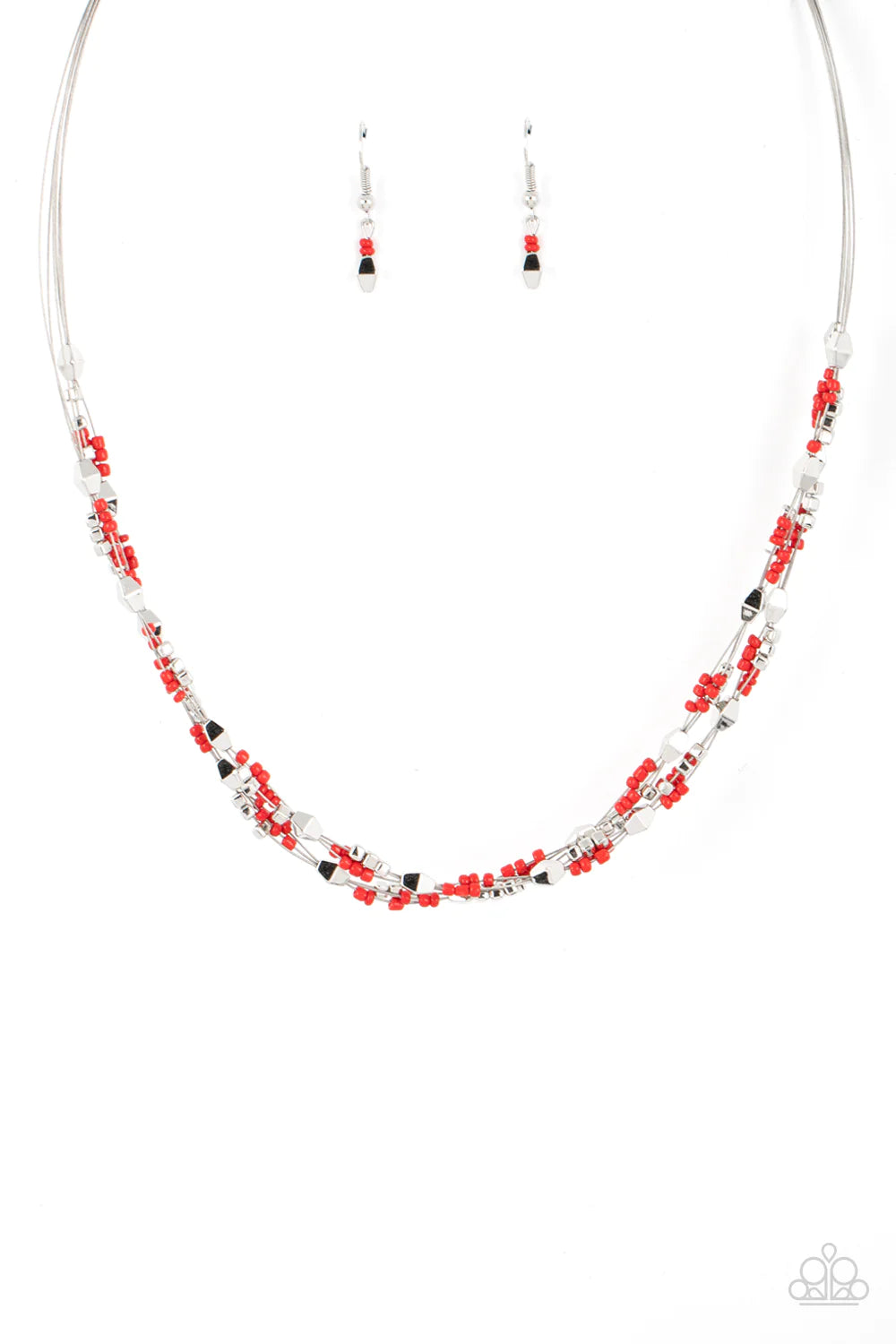 Explore Every Angle Red Paparazzi Necklace