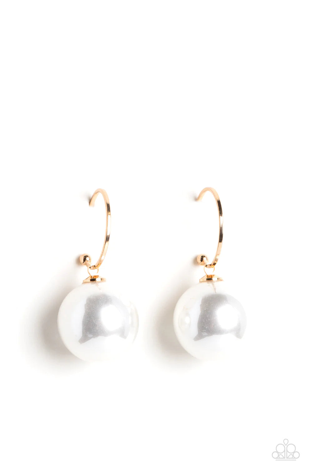PEARL of My Eye Gold Paparazzi Earrings