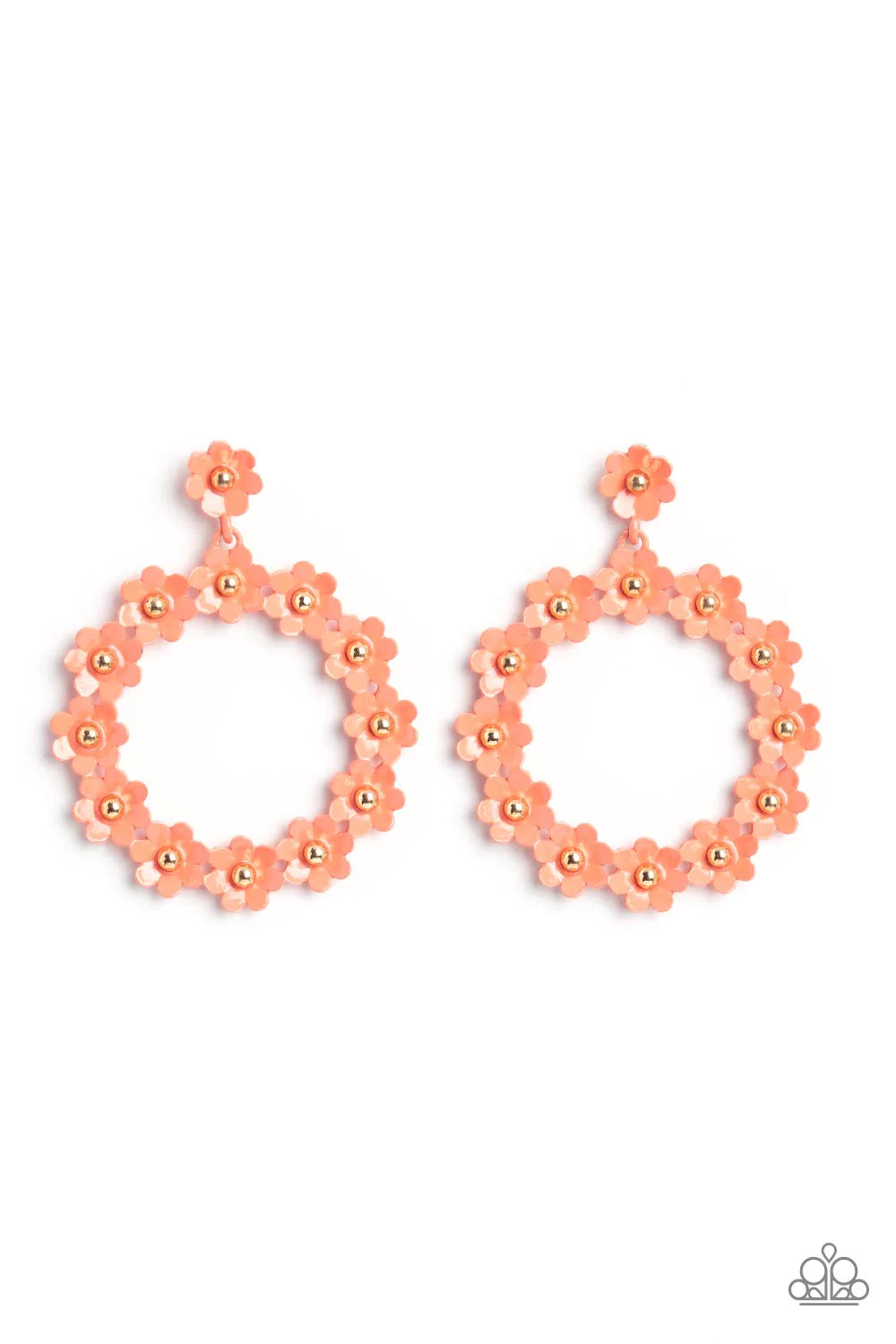 Daisy Meadows Orange Paparazzi Earrings