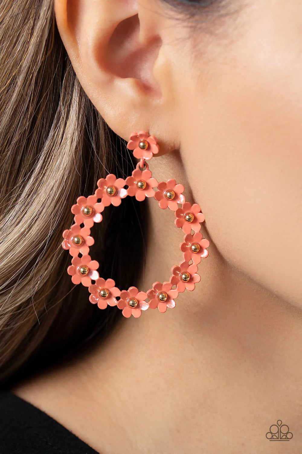 Daisy Meadows Orange Paparazzi Earrings