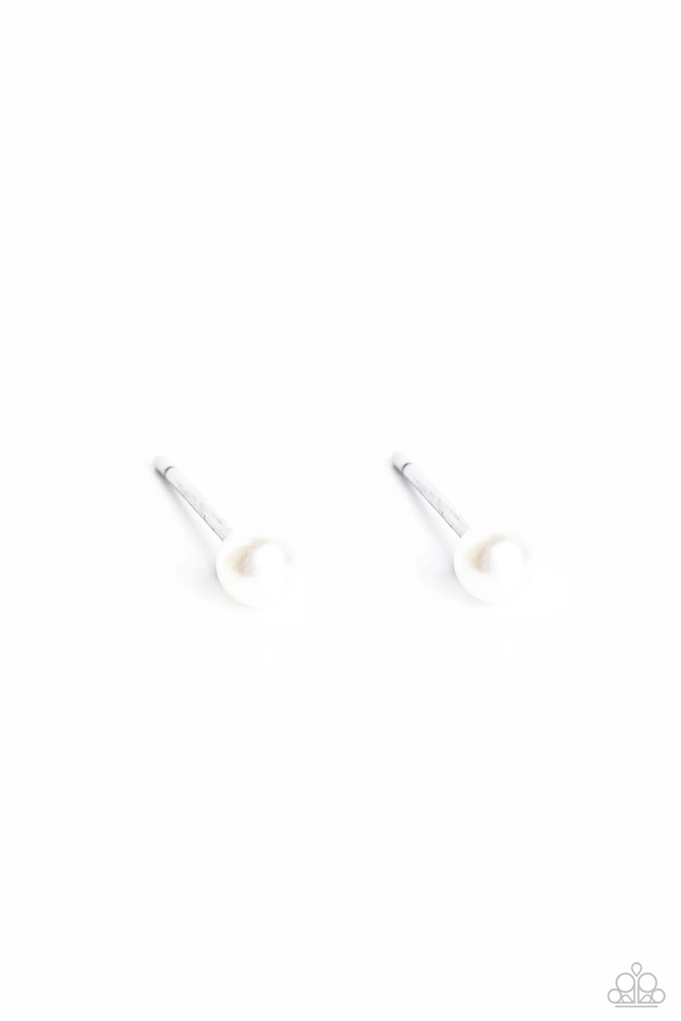 Dainty Details White Paparazzi Stud Earrings