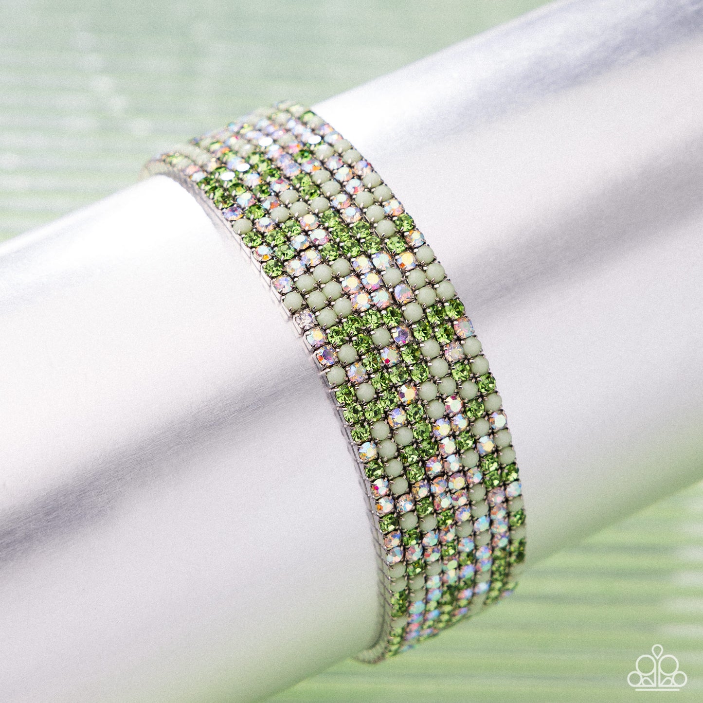 Candlelight Cascade - Green Bracelet