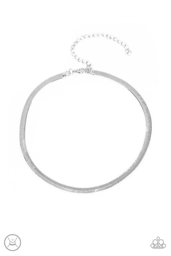Serpentine Sheen Silver Paparazzi Necklace