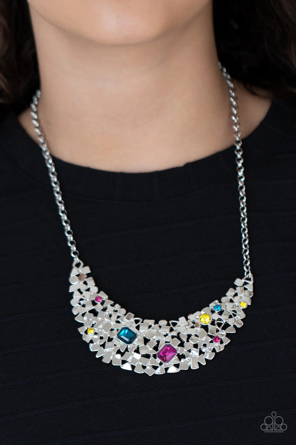 Fabulously Fragmented Multi Paparazzi Necklace