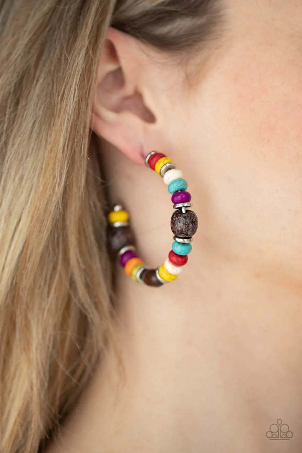 Definitely Down-To-Earth Multi Paparazzi Earrings