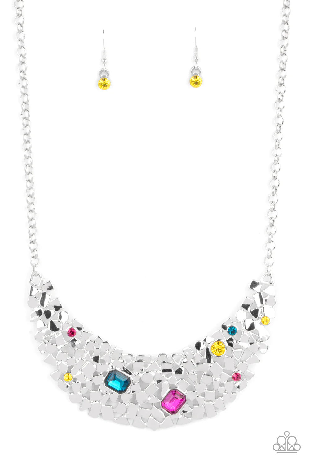 Fabulously Fragmented Multi Paparazzi Necklace