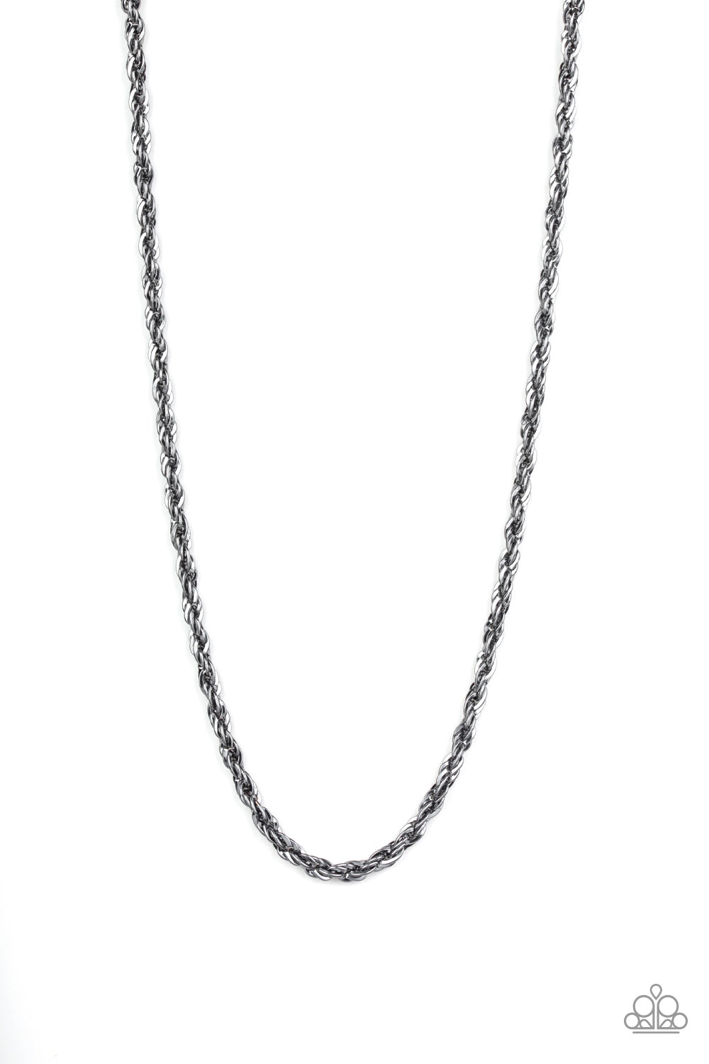 Paparazzi Instant Replay - Black Urban Men's Collection Necklace