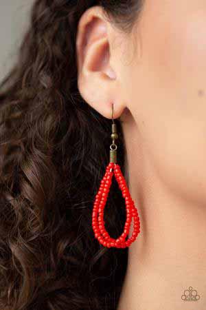 Kickin it Outback Red Paparazzi Necklace
