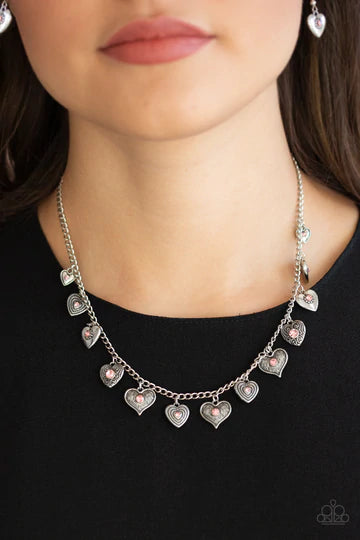 Lovely Lockets - Pink Paparazzi Necklace