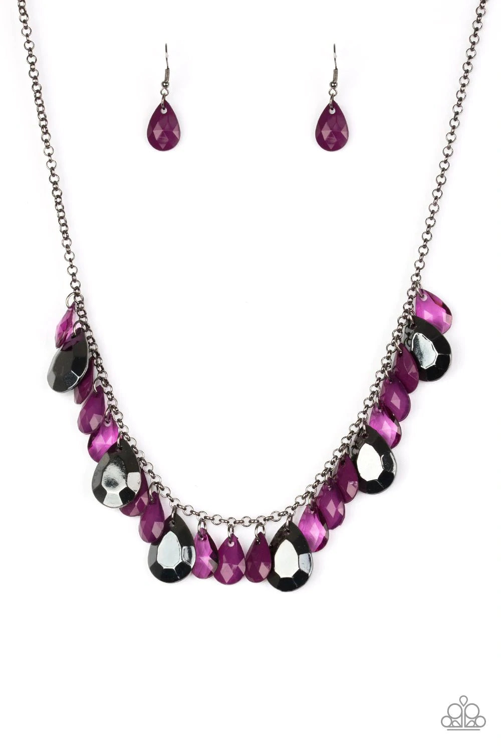 Hurricane Season - Purple Paparazzi Necklace
