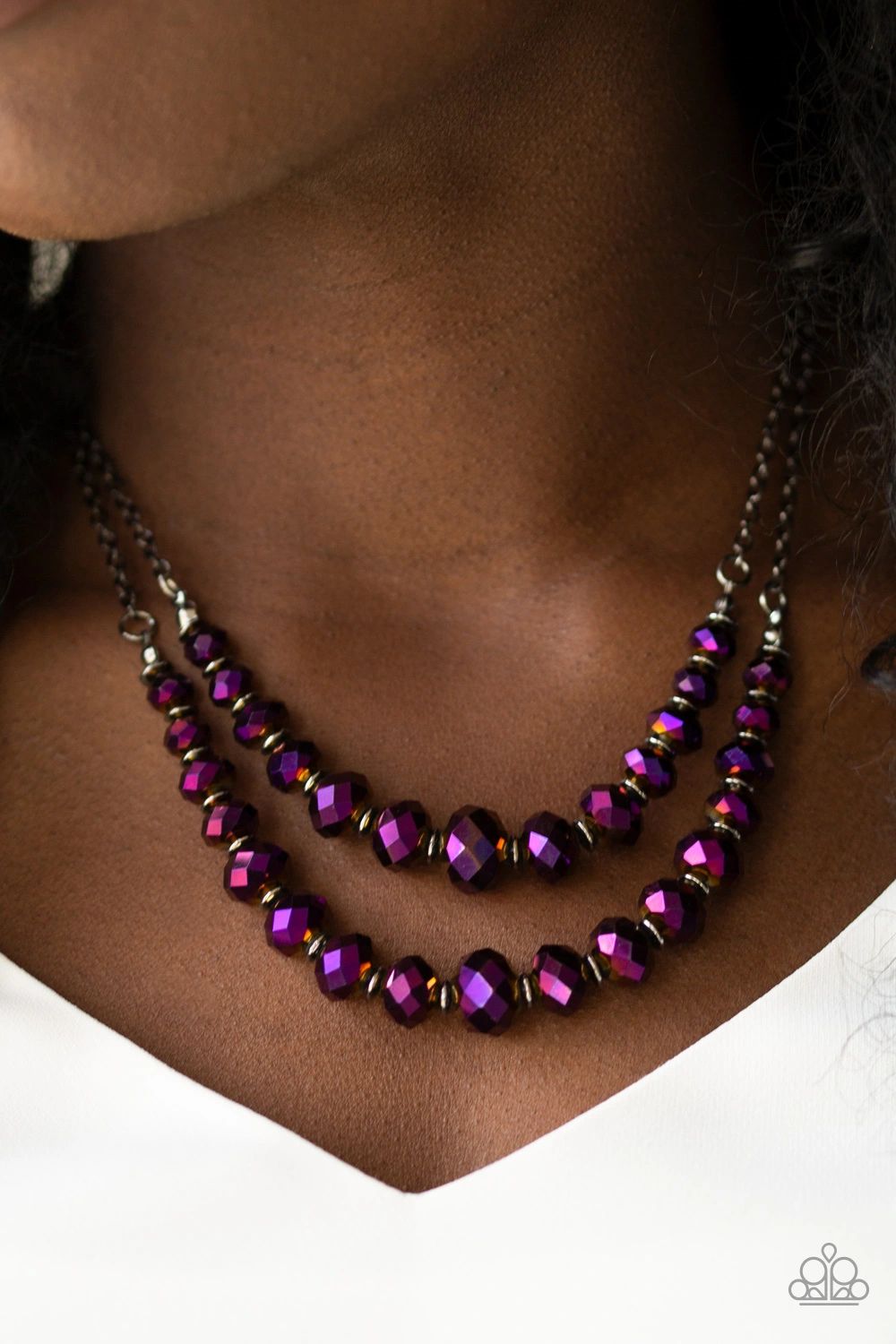 Strikingly Spellbinding Purple Paparazzi Necklace
