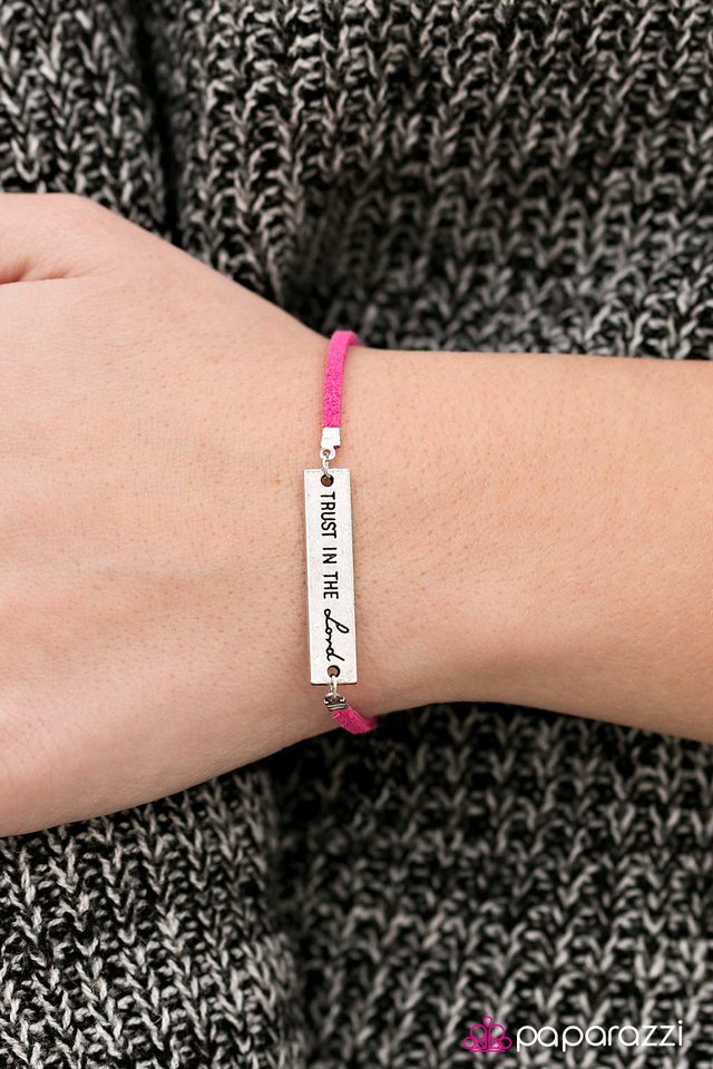 Have Faith - Pink Paparazzi Bracelet