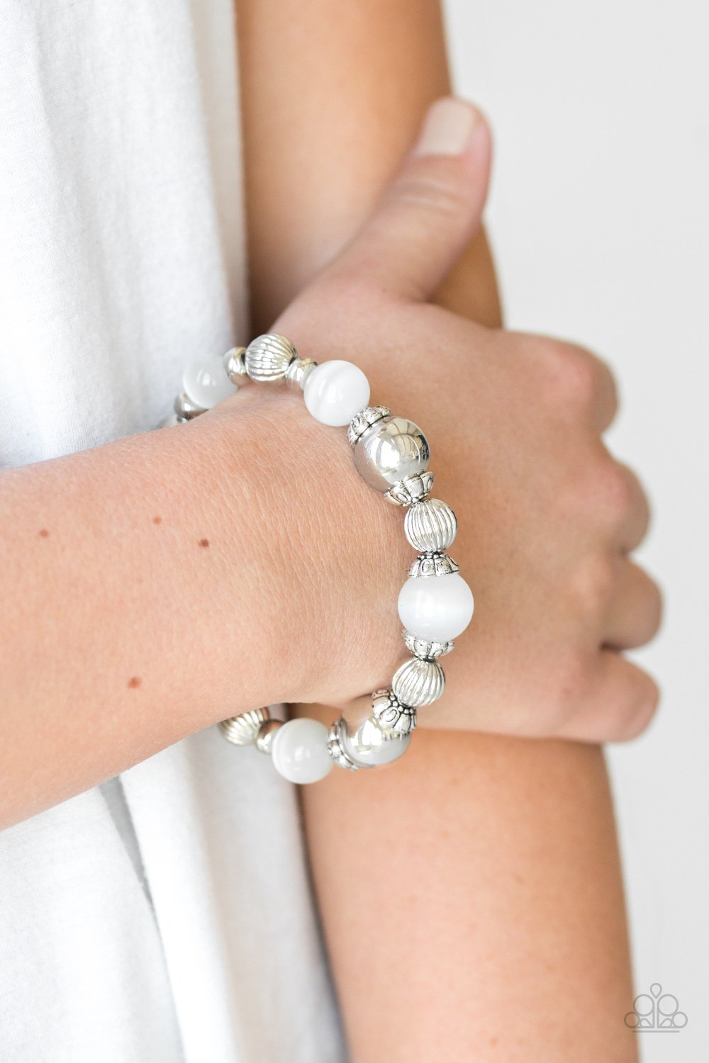 Once Upon a Maritime - White Paparazzi Bracelet