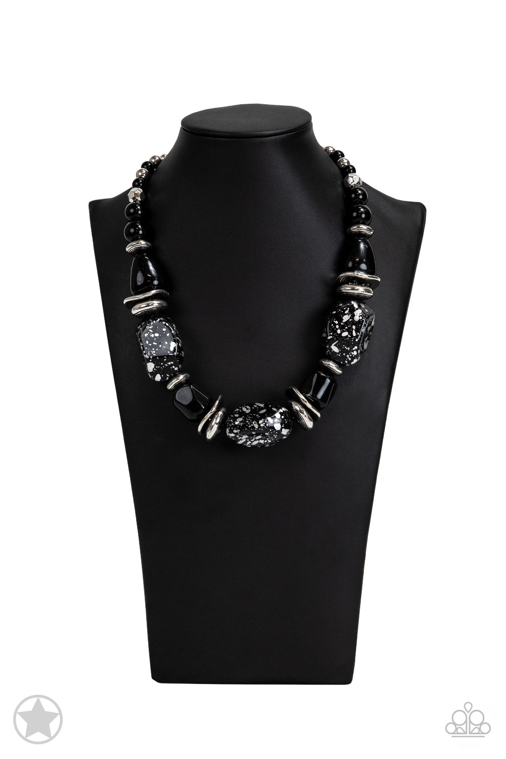 In Good Glazes - Black Paparazzi Blockbuster Necklace
