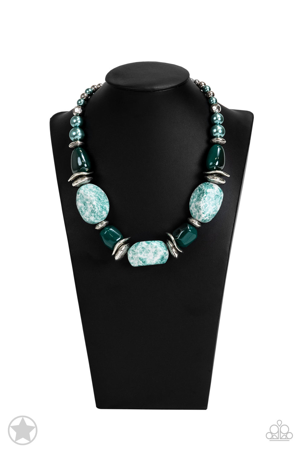 In Good Glazes - Blue Paparazzi Blockbuster Necklace
