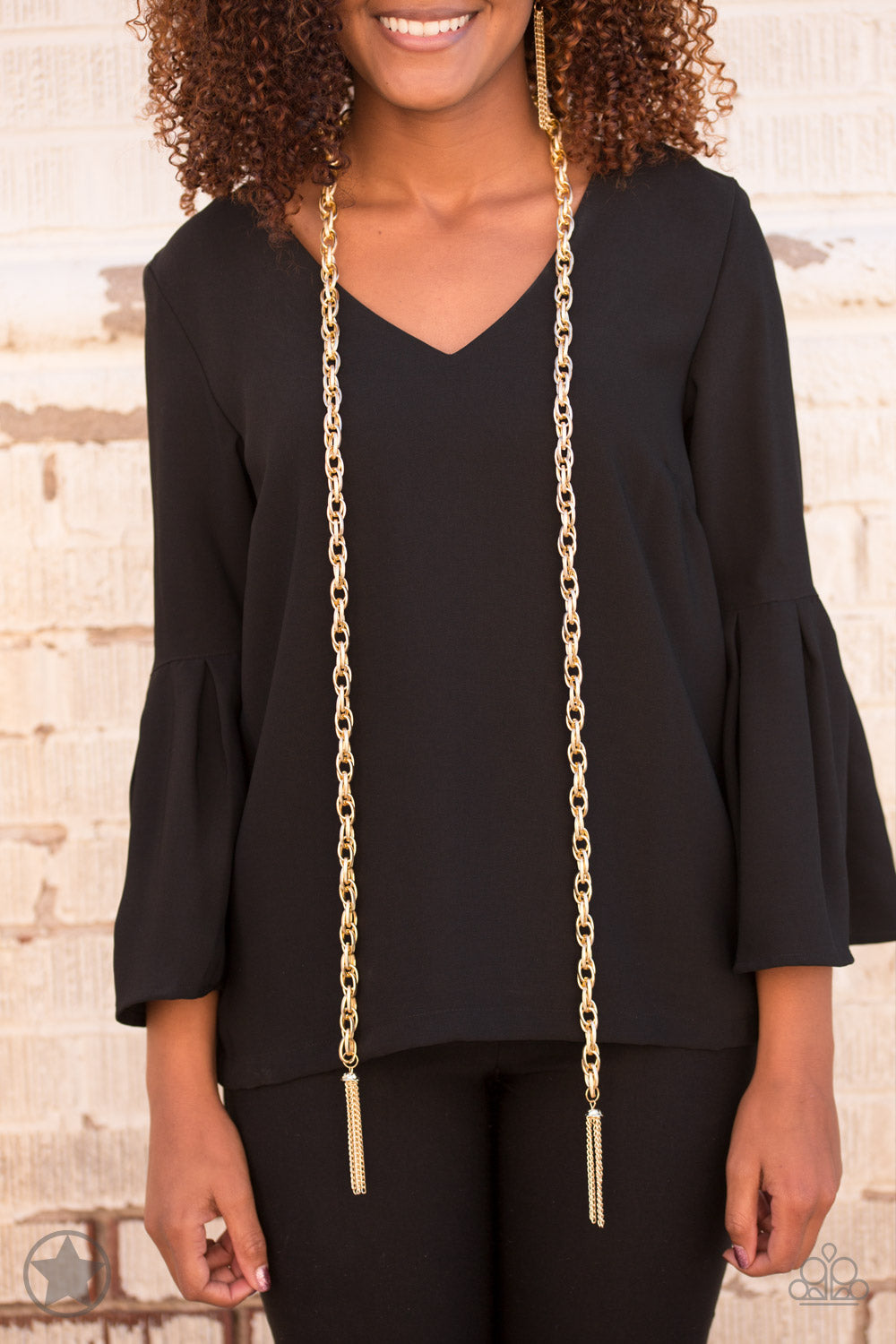 SCARFed for Attention - Gold Paparazzi Necklace