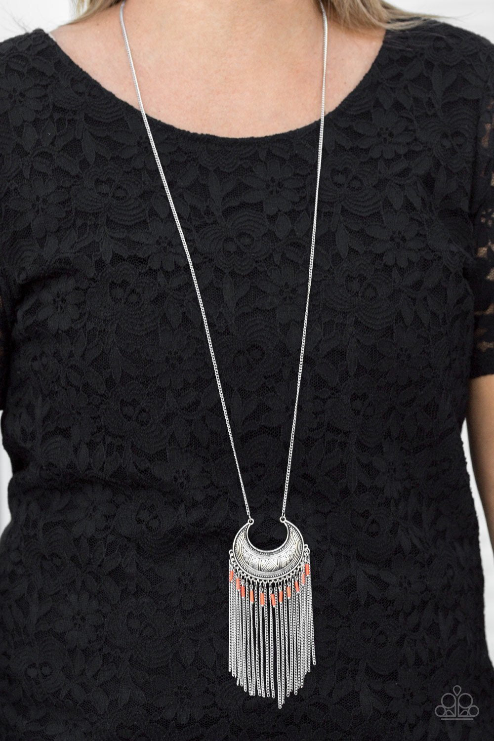 Mad About Madagascar Orange Paparazzi Necklace