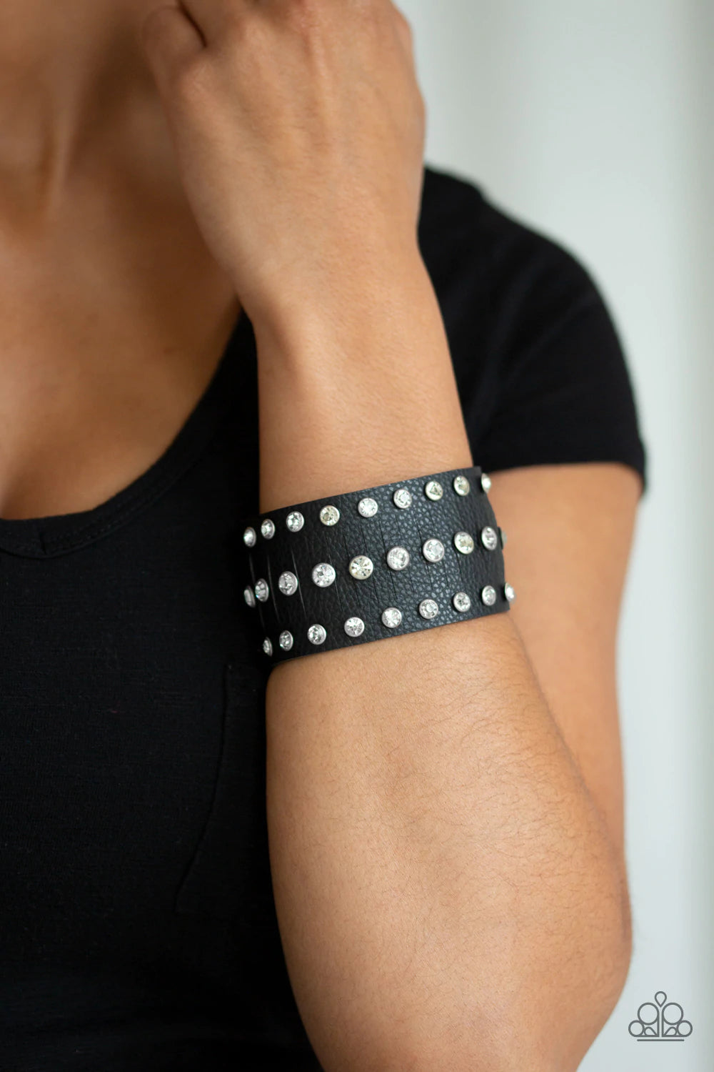 Now Taking The Stage-Black Urban Paparazzi Bracelet