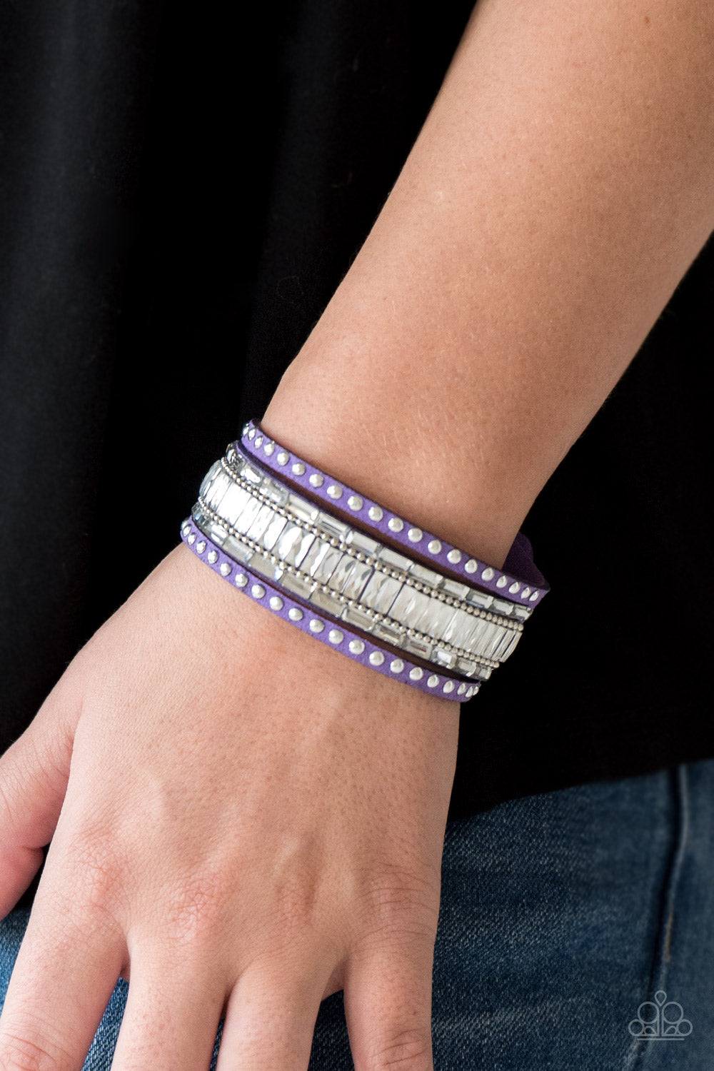 Rock Star Rocker - Purple Paparazzi Bracelet