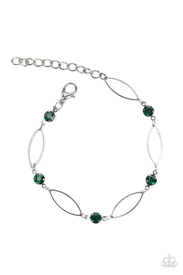 The Right Time - Green Paparazzi Bracelet