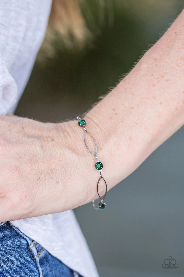The Right Time - Green Paparazzi Bracelet