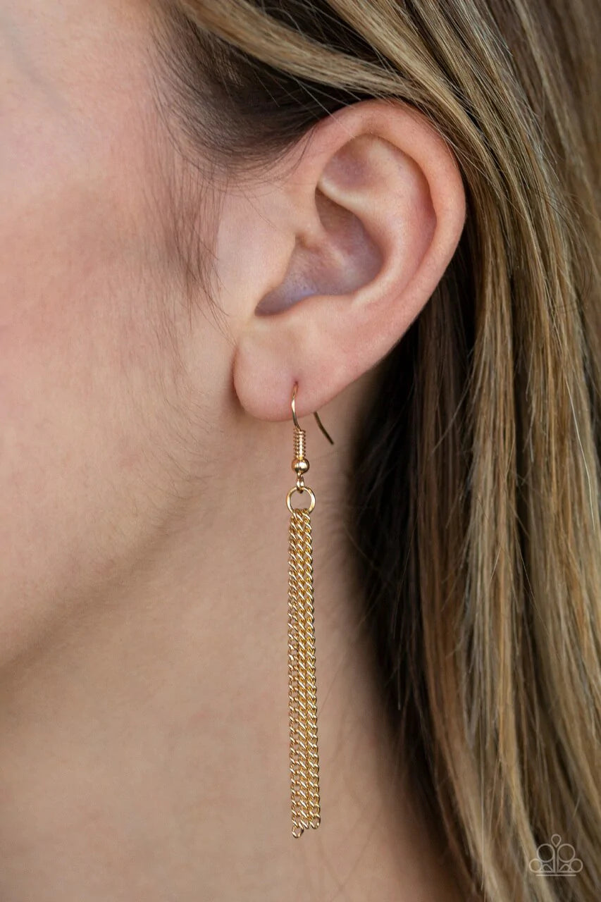 Palm Tree Paradise - Gold Paparazzi Necklace