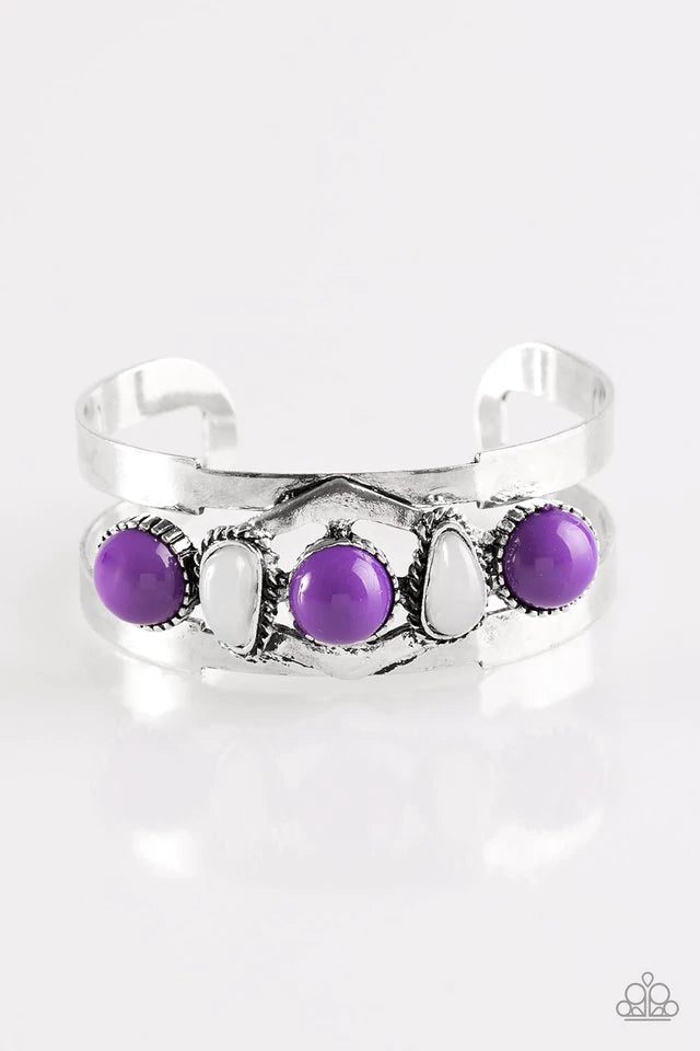 Keep On TRIBE-ing - Purple Paparazzi Bracelet