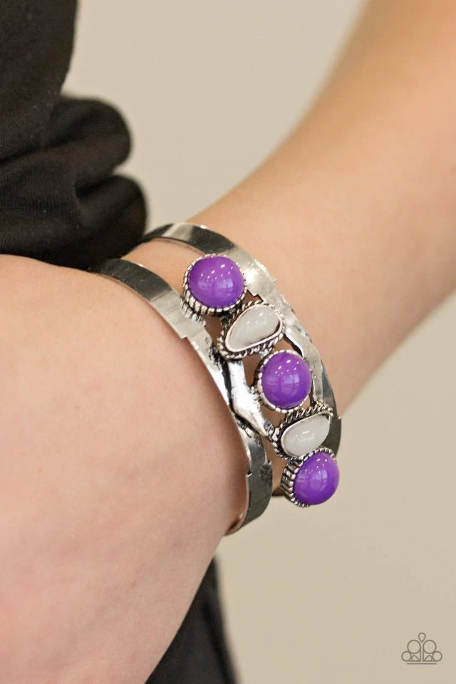 Keep On TRIBE-ing - Purple Paparazzi Bracelet