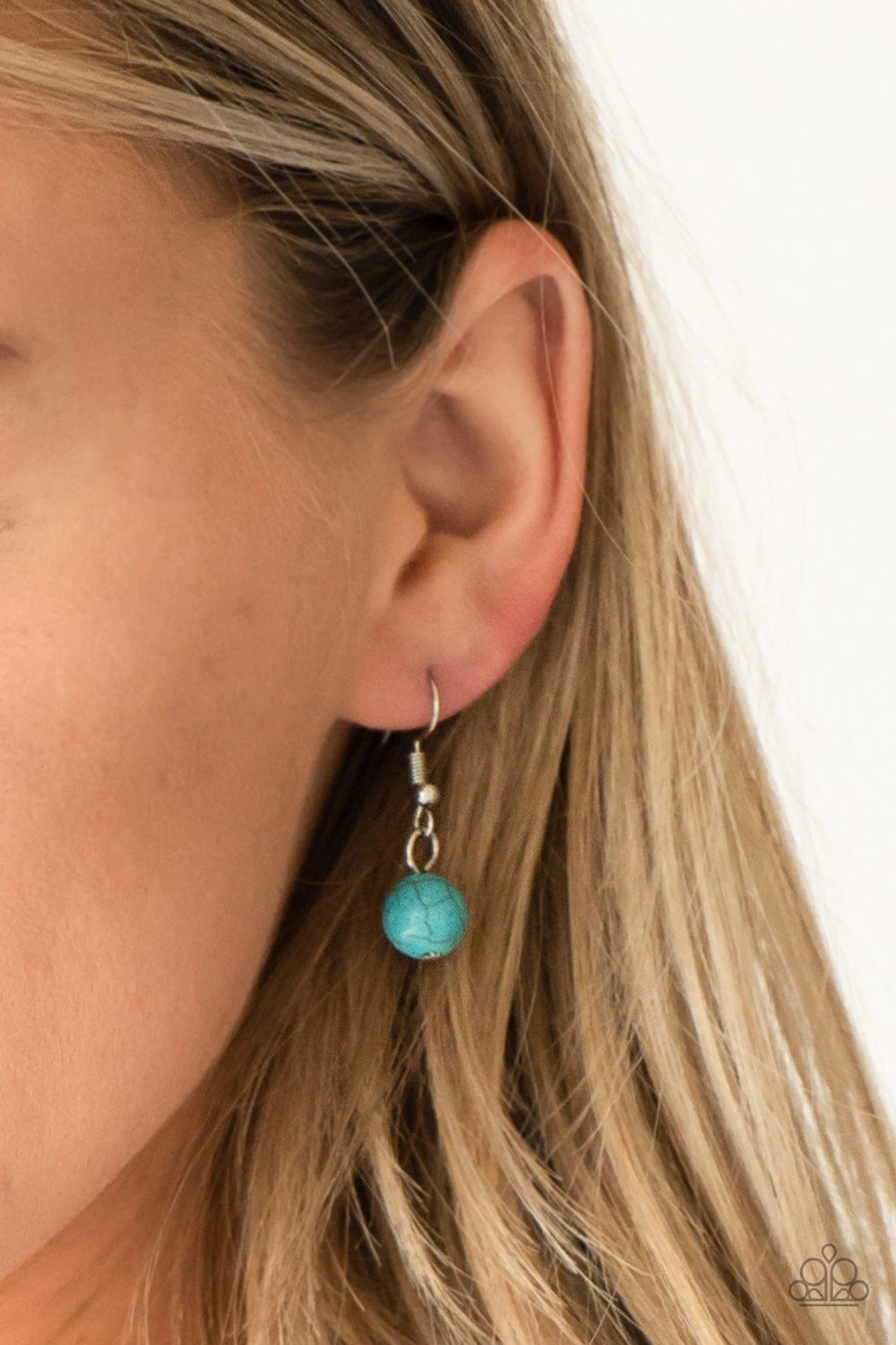 Full Frontier Blue Paparazzi Necklace