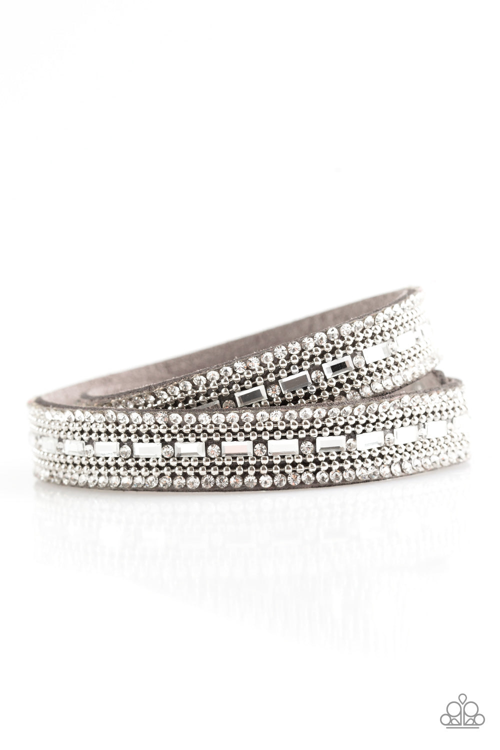 Shimmer and Sass - Silver Paparazzi Bracelet