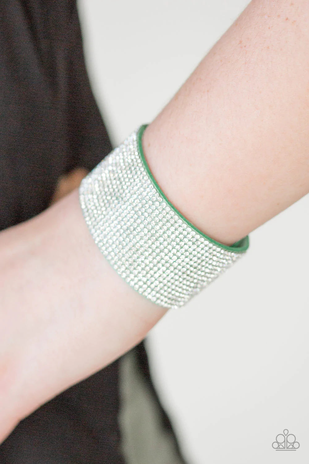 Roll With The Punches Green Paparazzi Urban Bracelet