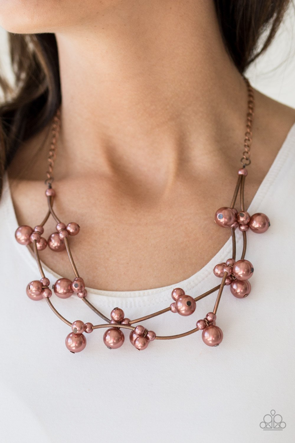 Wedding Belles Copper Paparazzi Necklace