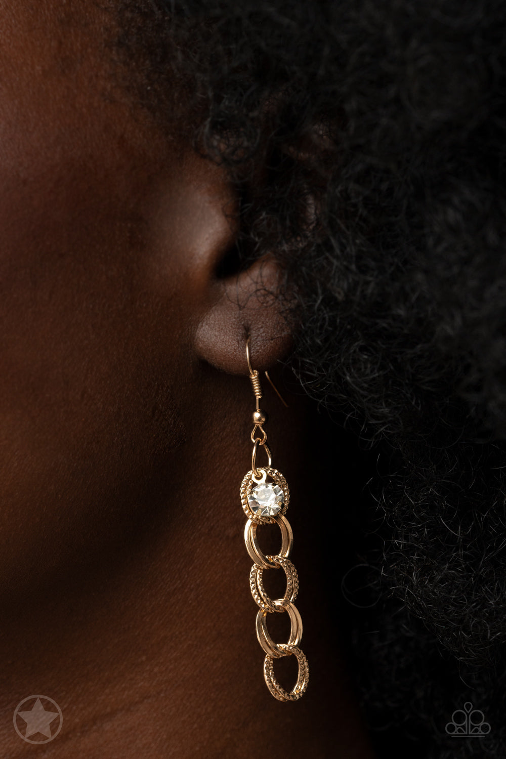 Fishing for Compliments - Gold Paparazzi Blockbuster Necklace