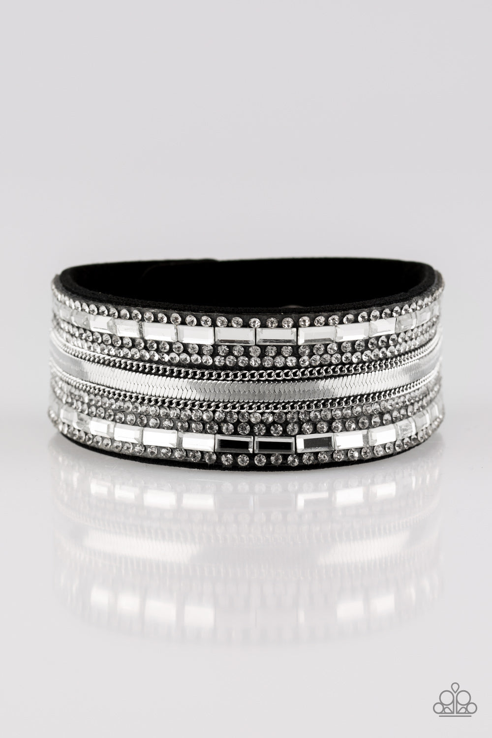 Teasingly Tomboy - Black Paparazzi Urban Bracelet