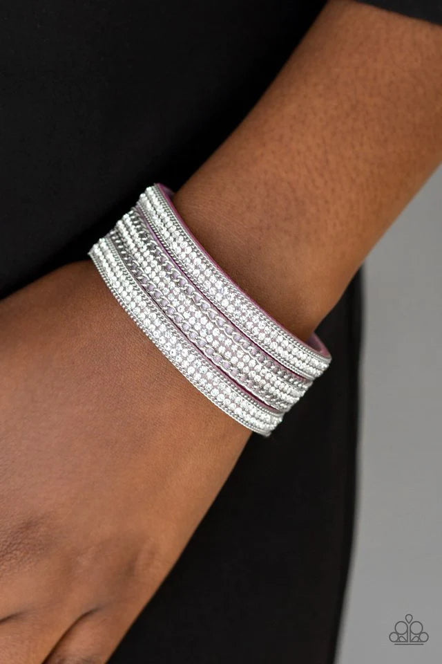 Dangerously Drama Queen Purple Paparazzi Urban Bracelet
