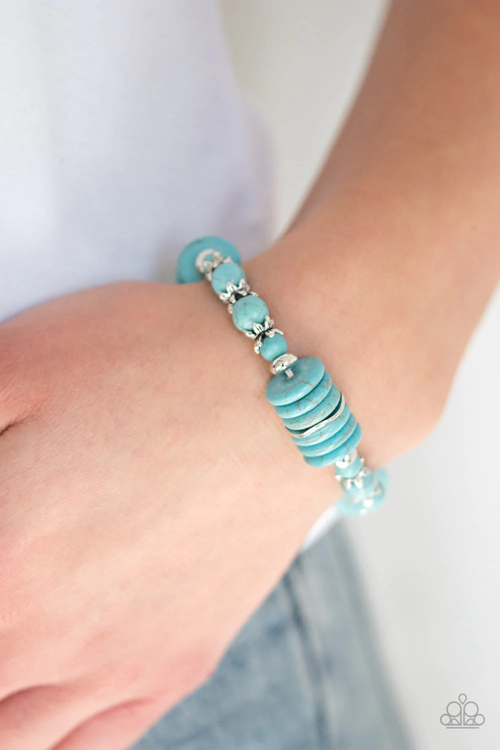 Sagebrush Serenade Blue Paparazzi Bracelet