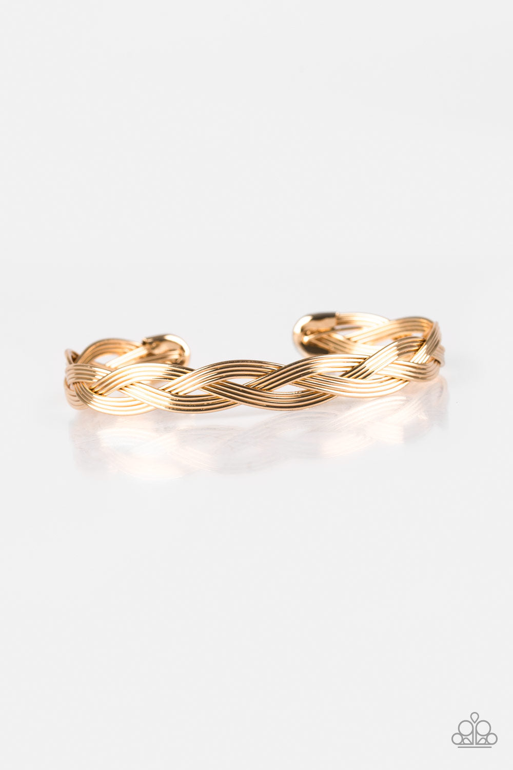 Business As Usual - Gold Paparazzi Cuff Bracelet