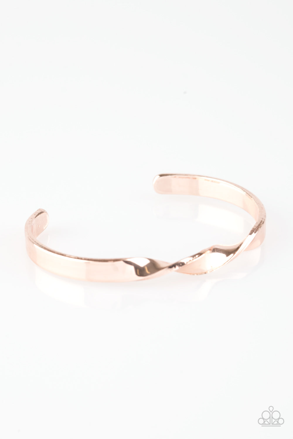 Traditional Twist - Rose Gold Paparazzi Cuff Bracelet