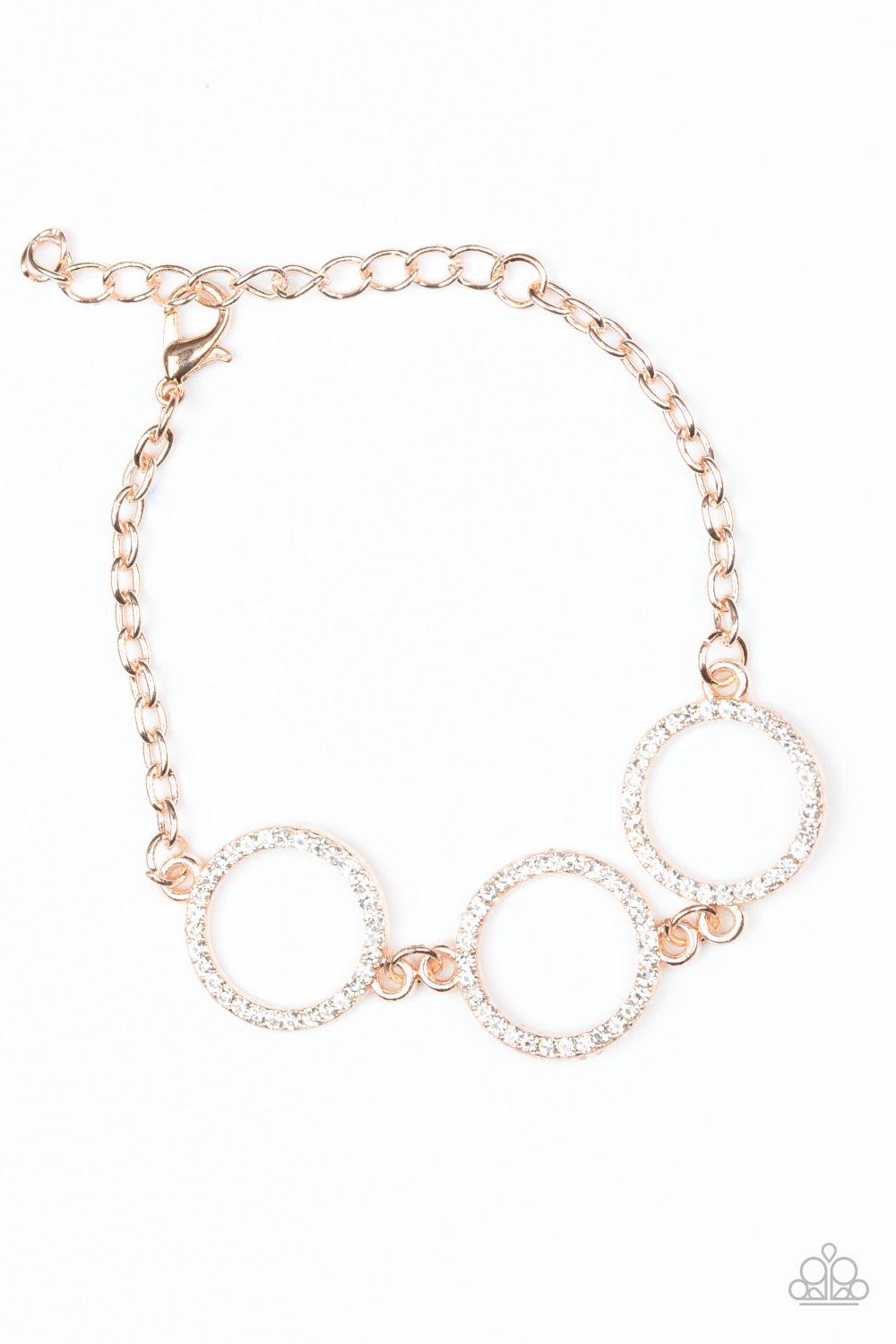 Dress The Part - Rose Gold Paparazzi Bracelet