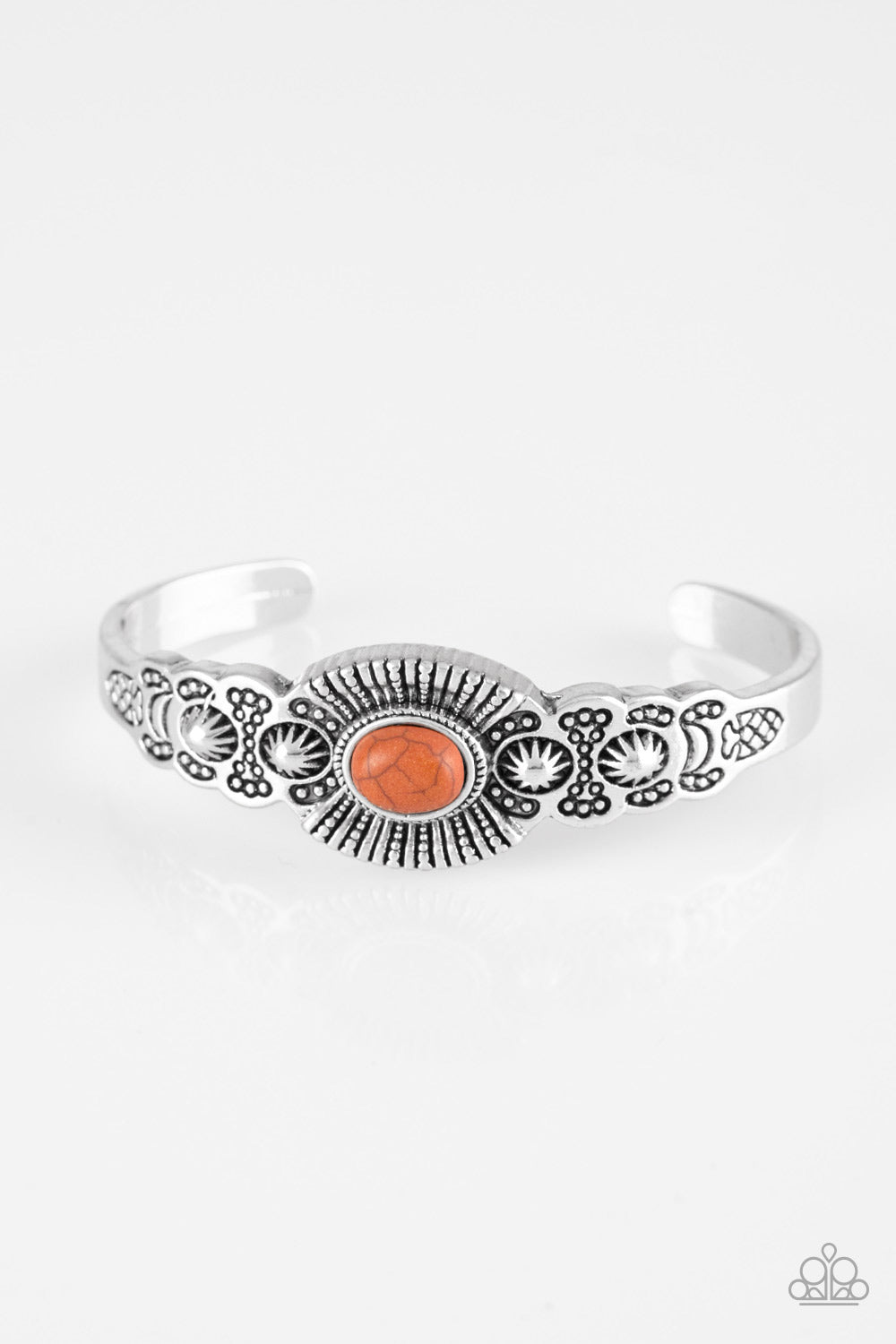 Wide Open Mesas - Orange Paparazzi Cuff Bracelet