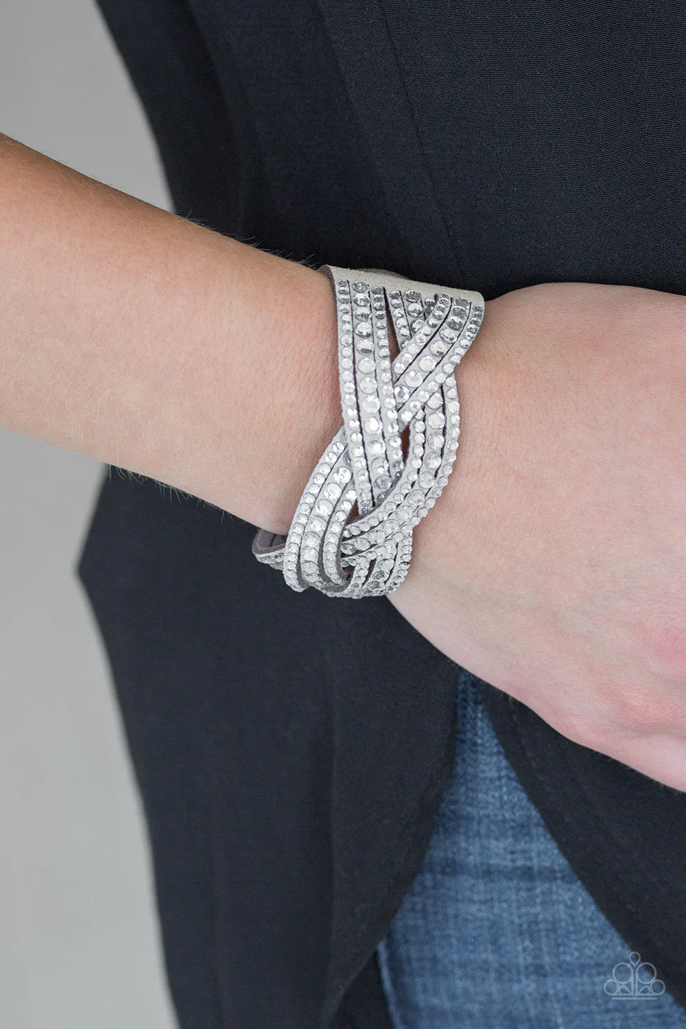 Bring On The Bling Silver Paparazzi Urban Bracelet