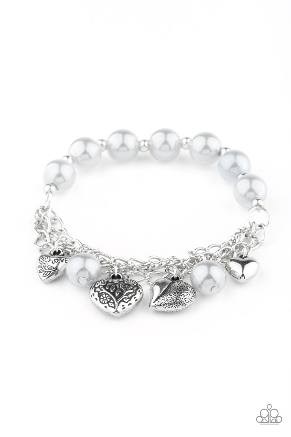 More Amour - Silver Paparazzi Bracelet